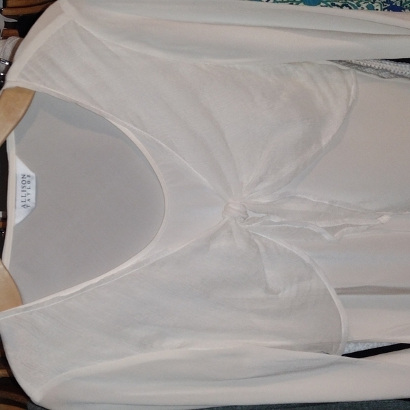 WHITE blouse NWOT - Picture 1 of 6